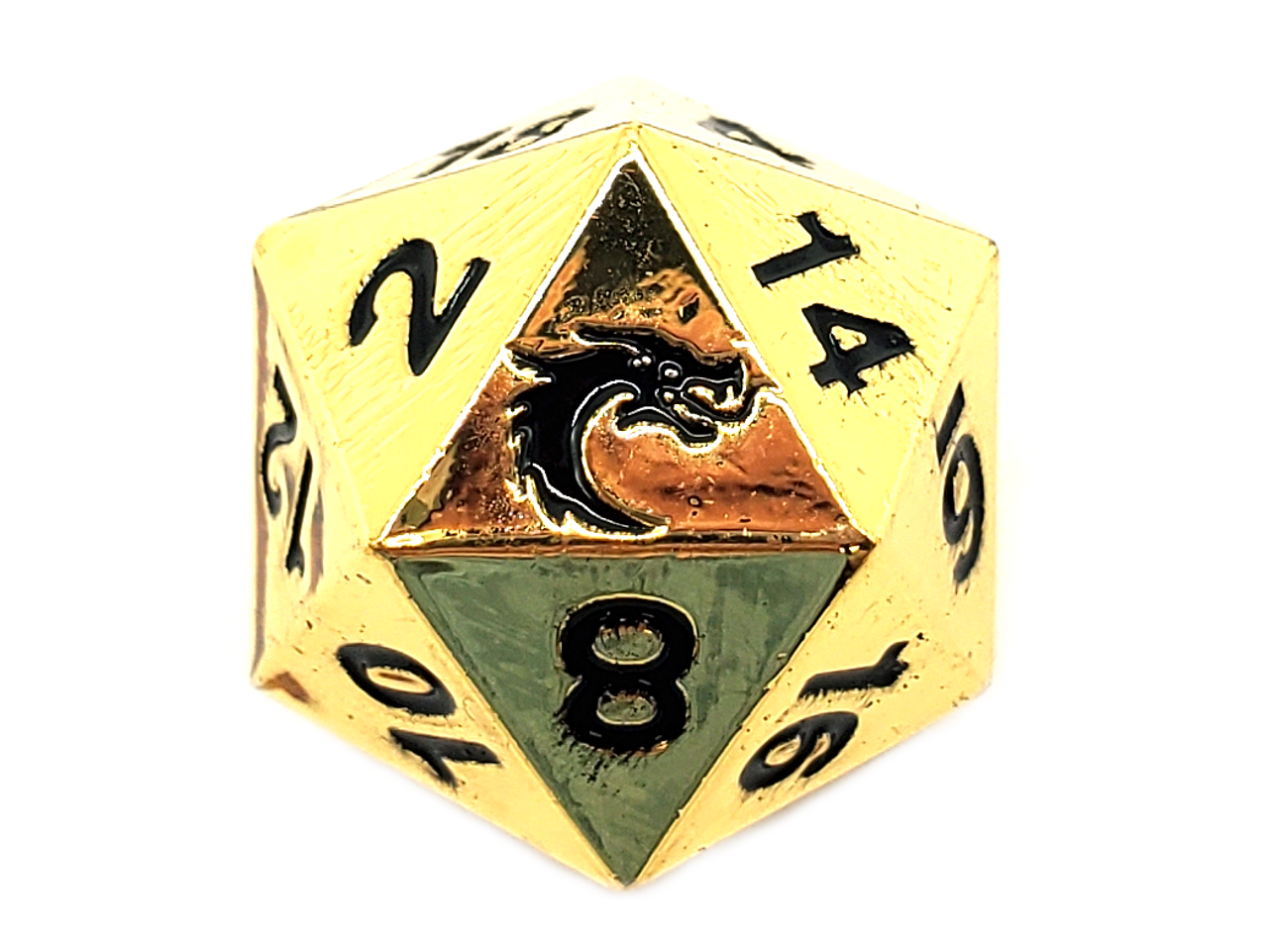 Old School Dice: Halfling Forged - Shiny Gold